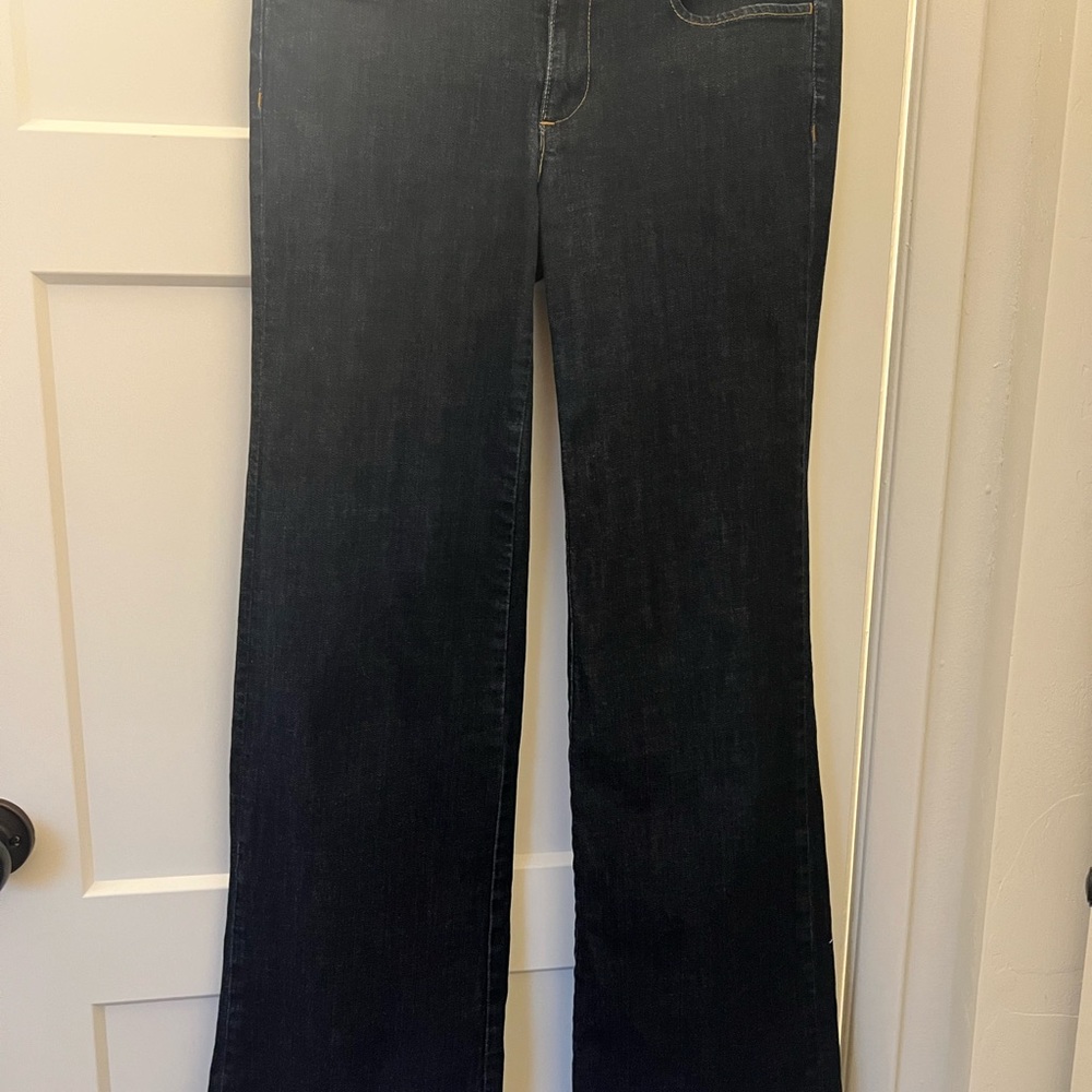 J. Crew Blue Flare Wide Leg Jeans